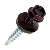 Шуруп кровельный 4,8*35мм RAL8017 (коричневый)(200)